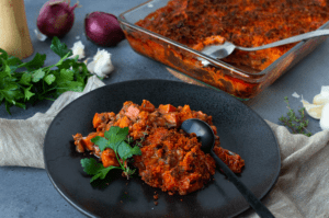 Kürbisauflauf vegan