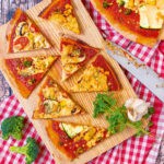 Pizza vegan Vollkorn Dinkelteig