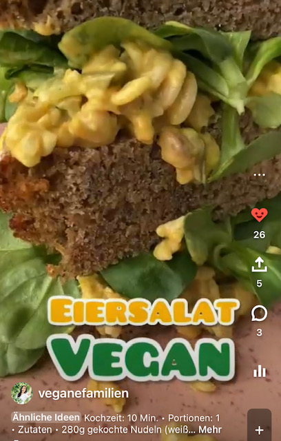 Idea Pin veganer Eiersalat